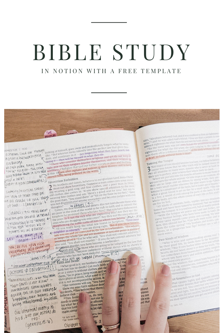 How I use Notion for my Bible Studies