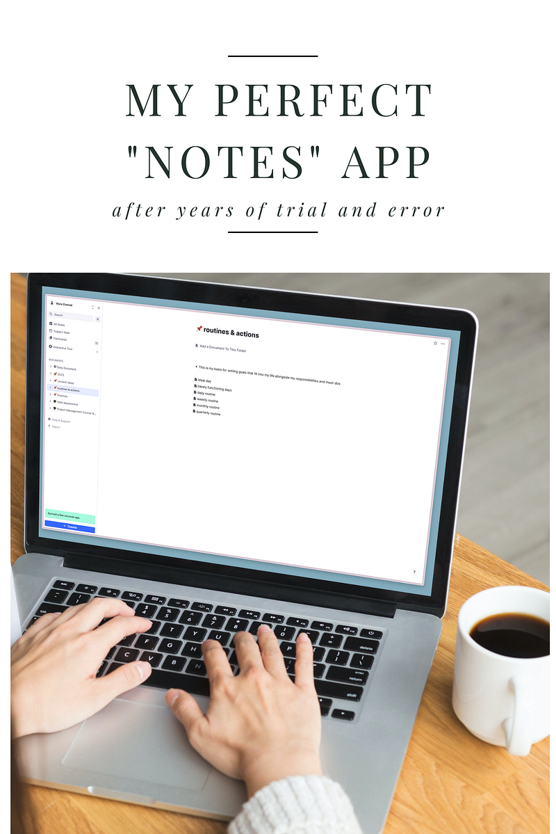 I finally found my perfect “Notes” app